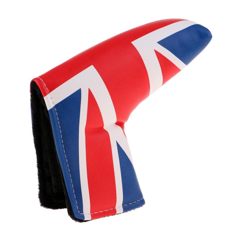 Union Jack Design Blade Golf Putter Cover PU Leather Golf