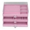 Acrylic Jewelry Organizer 3 Drawers Storage Box Transparent Jewelry Display