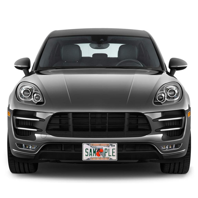 Fastasticdeals Metal Insert License Plate Frame Saw and Hammer Weatherproof