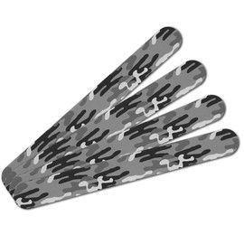 Snow Camouflage Double-Sided Nail File Emery Board Set 4 Pack