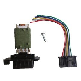 GEEANDLY Heater Fan Resistor + Cable Connector 13248240, 55702407, 77364061 Compatible with Opel Corsa D E Adam for Alfa Romeo Mito for Fiat Grande Punto Evo Doblo Ducato
