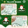 FRAMICS King Size 3-Piece Snowman Christmas Quilt Set - Ultrasonic