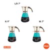 Imusa 3 or 2cup Electric Espresso Maker, Teal