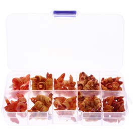 MAGICLULU 70 Pieces Plastic Santa Snowman Nose Christmas Plastic Santa Nose Carrot Craft Safety Noses Santa Doll Nose