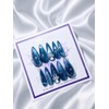 Midnight Aurora Handmade Nail Tips - Ballerina / 미드나잇 오로라