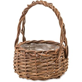 Posh Living 11655 Round Pot Cover Garden Basket Small