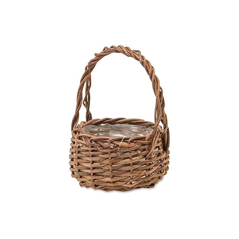 Posh Living 11655 Round Pot Cover Garden Basket Small