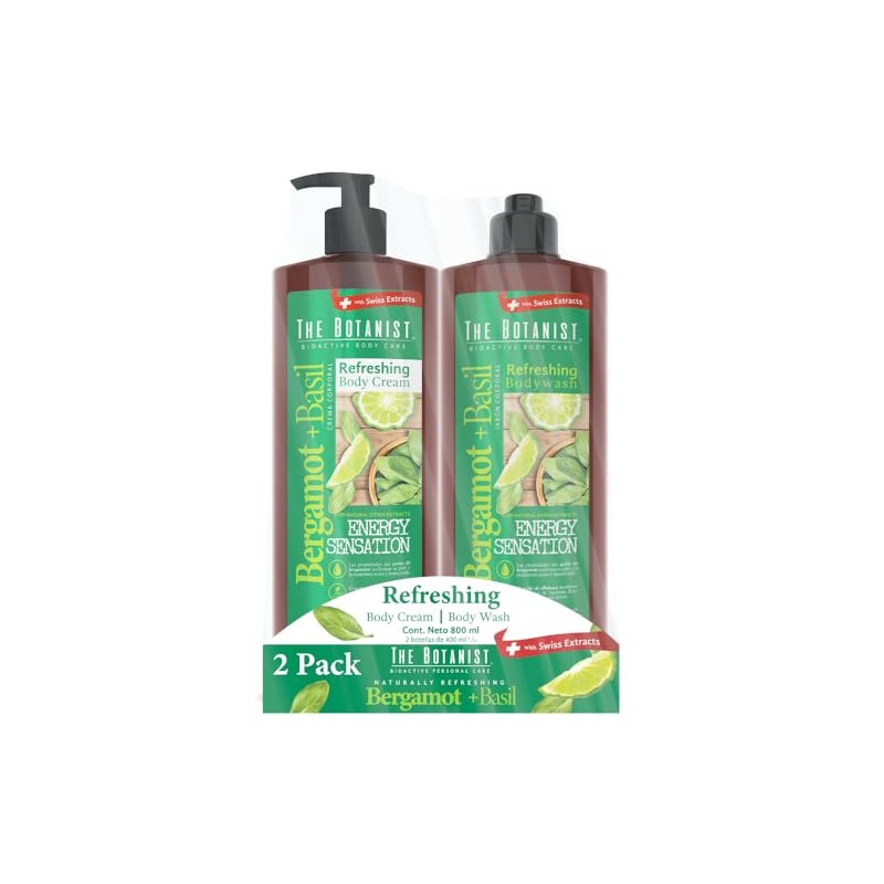 THE BOTANIST 2Pack Body Wash Bergamot Basil 400 ml +