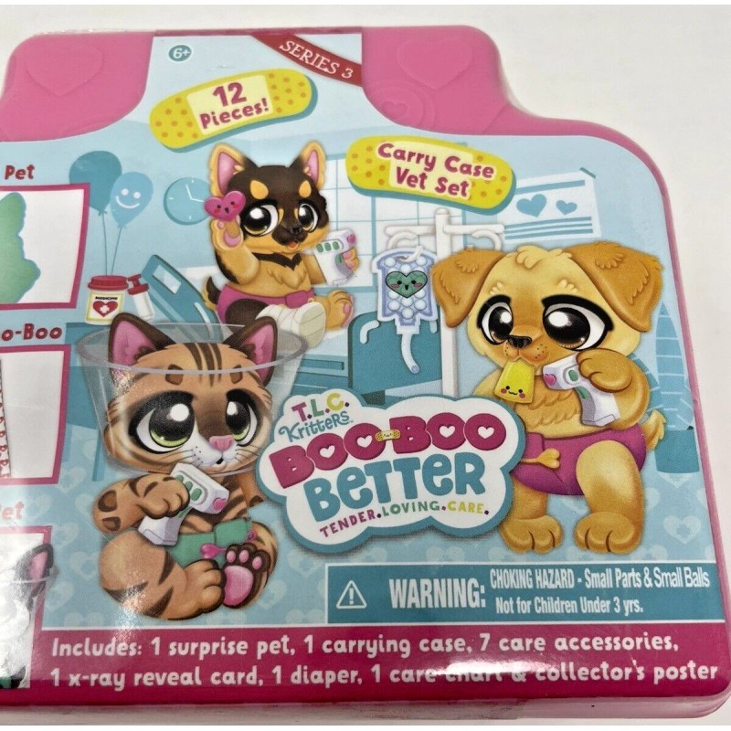 TLC Kritters Boo Boo Better Series 3 Carry Case Vet