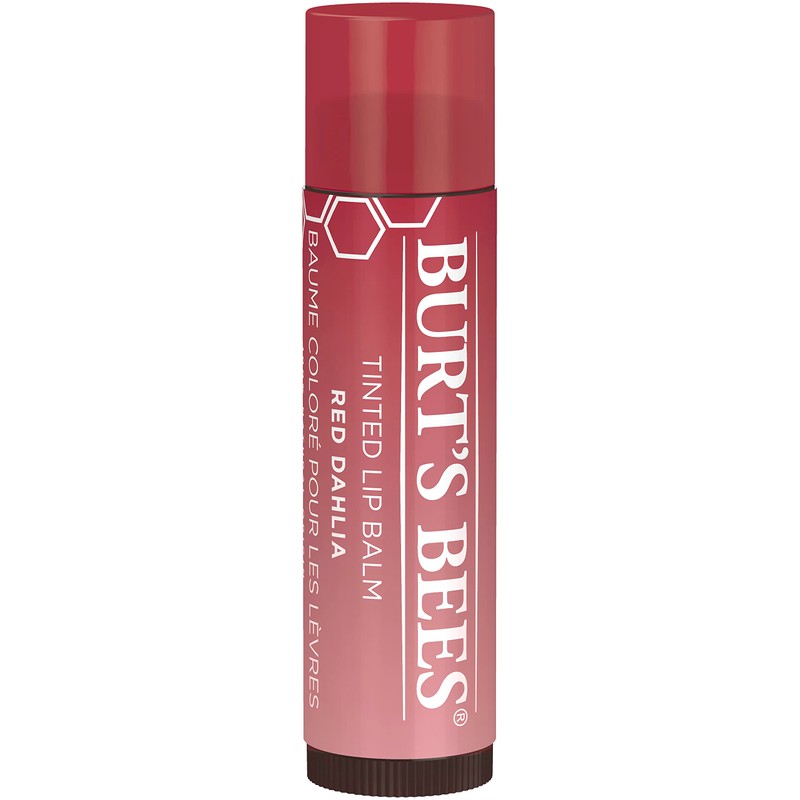 Burt's Bees Tinted Lip Balm Red Dahlia, 100% Natural Origin