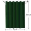 Tititex Dark Green Crumpled Shower Curtain, Textured Heavy Duty 156GSM