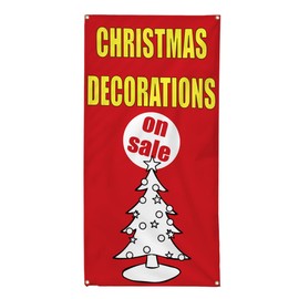 Vertical Vinyl Banner Multiple Sizes Christmas Decorations Holidays and Occasions Outdoor Weatherproof Industrial Yard Signs 4 Grommets 30x12Inches