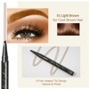 Eyebrow Pencil, Light Brown Waterproof Eye Brow Pen Microblading Smudge-Proof