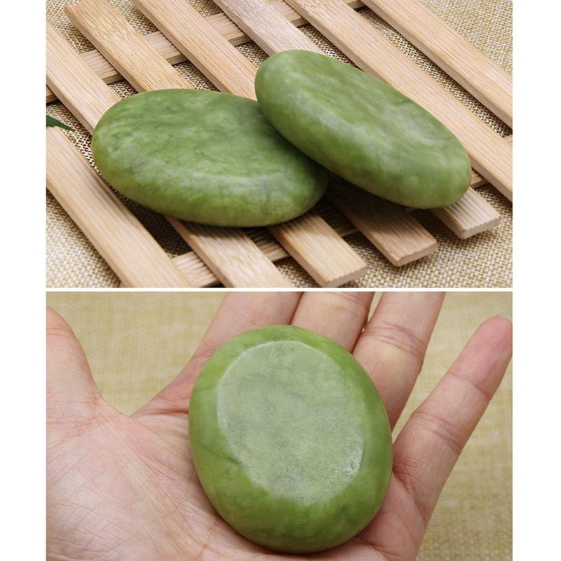 Harilla Massage Stones Set of Natural Jade Stones for Spa