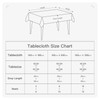 BALCONY & FALCON Washable Tablecloth, Microfleece and Satin, 2-in-1 Reversible