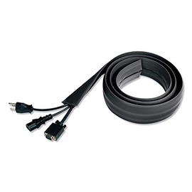 Innovera 39665 Floor Sleeve Cable Management, 2.5-Inch x 0.5-Inch Channel, 72-Inch Long, Black