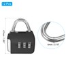 PATIKIL Security Steel Cable with 3 Digit Combination Lock, 2
