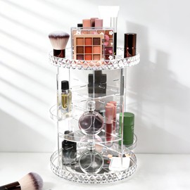 Organizador de Maquillaje, 360 Grados de rotación Organizadors  Maquillajes CajasOrganizador de Maquillajes Caja ajustable Organizador de Maquillaje  