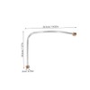 SHINEOFI 2pcs Aluminum Air Compressor Replacement Hose Lightweight Durable Fit
