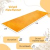 Wedding Aisle Runner 4.5ftx20ft Gold Aisle Runners Velvet Carpet Runner