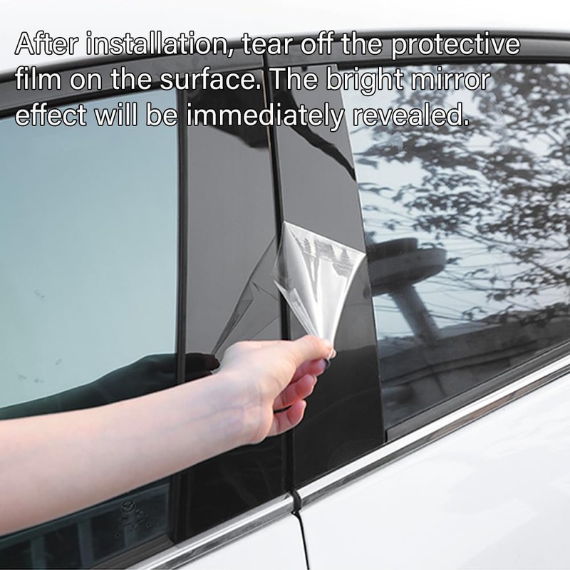 Black Car Window Center Pillar Stickers for Mazda CX-5(2017-2024) Window