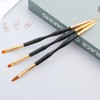 4 Pcs Gel Nail Brush, Dual-Ended Acrylic Nail Brushes and