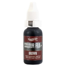 Rainbow Dust ColourFlo Airbrush Ready Food Colouring - Brown