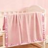 Pro Goleem Fleece Baby Blankets for Girls with 2 Inch