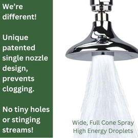 High Sierra Showerheads® - ‘Half Dome’ Solid Metal 1.25 GPM High Efficiency, Ultra Low Flow Shower Head - Oil Rubbed Bronze Finish