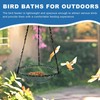 Bird Bath Feeder | Bird Baths - Heavy-Duty Metal Birdhouse