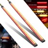 2Pcs 11.8" Motorcycle LED Tail Light Strips 90 LEDs Red