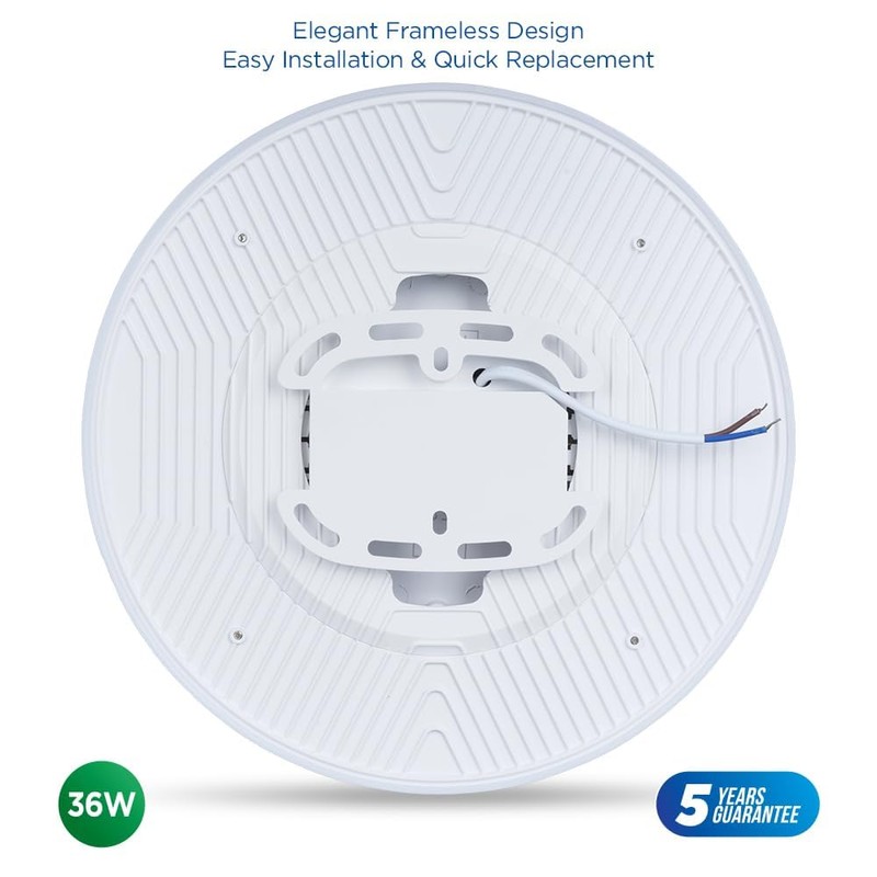 ROTHER Frameless LED Ceiling Light 36W – Round Surface Mounted