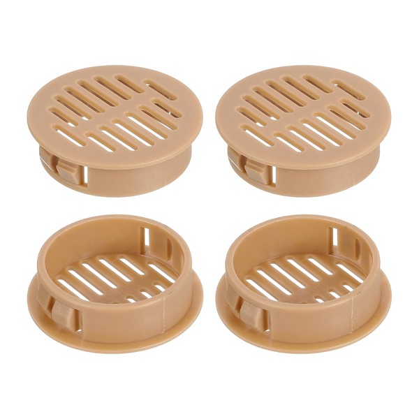 QUARKZMAN Runde Soffit-Lüftungen 1 Zoll, 32 Stück Orange Kunststoff 35mm