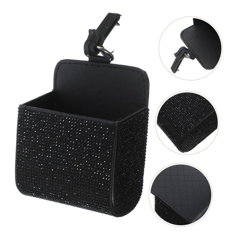 ULTECHNOVO Car Storage Box Air Vent Hanging Storage Key Organizer