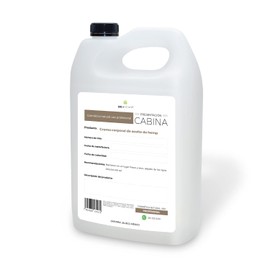 Crema Corporal Vegana Líquida de Coco y Menta 1 Galón Tamaño Spa Hidratante