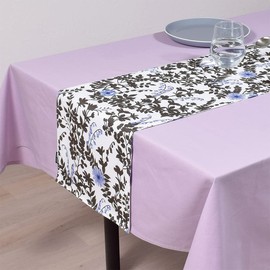 Style Decor W2601000 Table Runner/Table Center, 11.8 x 39.4 inches (30 x 100 cm), Reversible Type, 100% Cotton, Pastel Floral