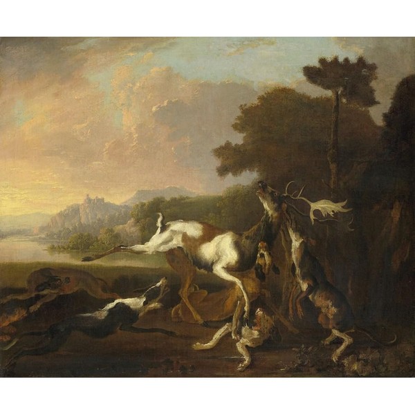 The Deer Hunt (1650-1695) Poster Print by Abraham Hondius (18