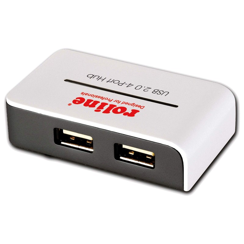 Roline 4 Ports USB 2.0 Hub with PS