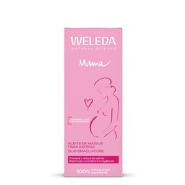 Weleda Olio smagliature, trattamento cosmetico pre-post gravidanza per inestetismi cutanei, con olio di mandorle, dermatologicamente testato (1x100 ml)
