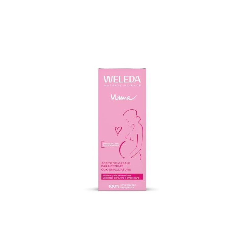 Weleda Olio smagliature, trattamento cosmetico pre-post gravidanza per inestetismi cutanei,
