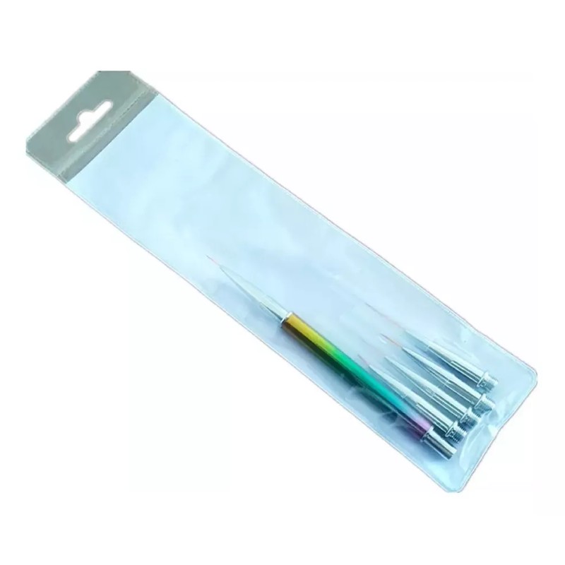 Xiaoya Pincel Liner Fino Mano Alzada Nail Art Uñas 5