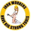 Iron Workers Have Big Strong Tools Hard HAT Sticker (LOT