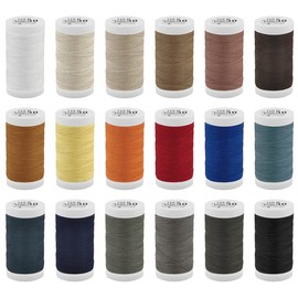 Denim Yarn J30 Sewing Thread Leather Yarn Saddle Yarn Thickness 30, Very Tear-Resistant, 140 Metres (0050 - Honey)