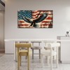 Large Bald Eagle Wall Art American Flag and Eagle Pictures