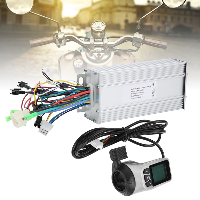 36V/48V 1000W 124DX Brushless Motor Controller Box LCD Display for