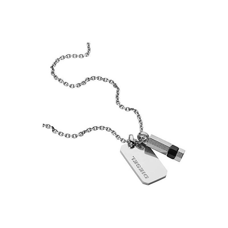 Diesel DX1156040 Men's Necklace with Pendant and Pendant Stainless Steel