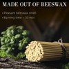 Danilovo Thin Taper Beeswax Candles - Honey-Scented, Decorative Candles Ideal