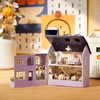CUTEROOM Wooden Dollhouse Kit DIY Miniature House Easy Assembly for