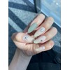 Gray Ribbon Gel Nail / 그레이리본 젤네일