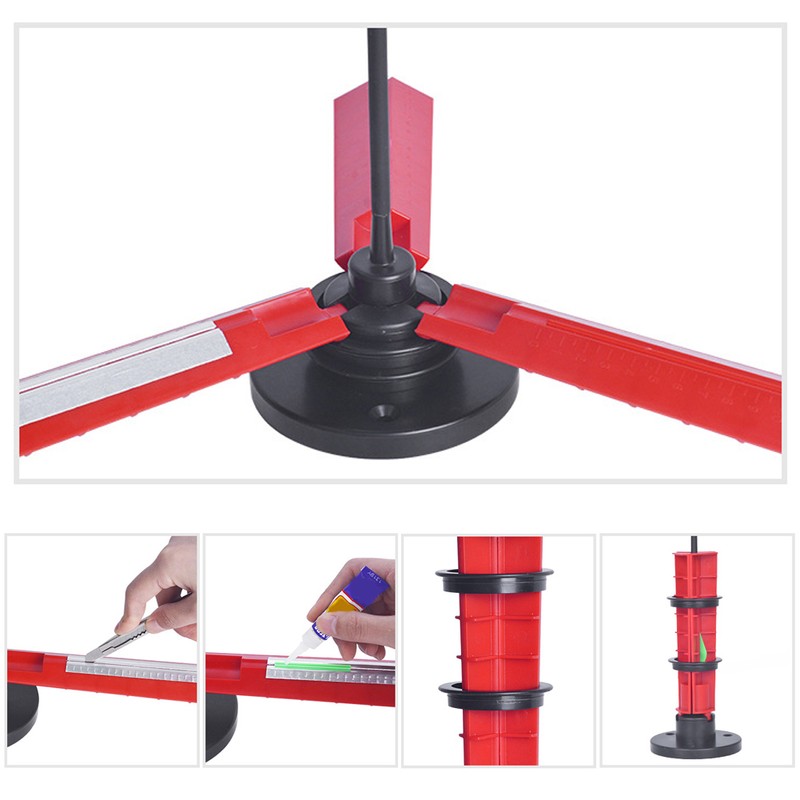 ABS Plastic Portable Column Shape DIY Archery Arrow Fletching Jig